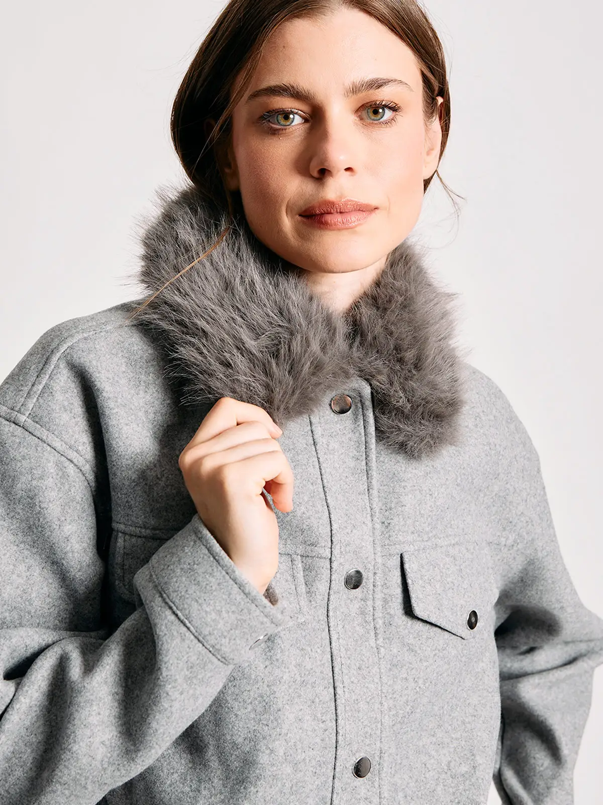 CHAQUETA MUJER INDEX CUELLO PIEL - 3