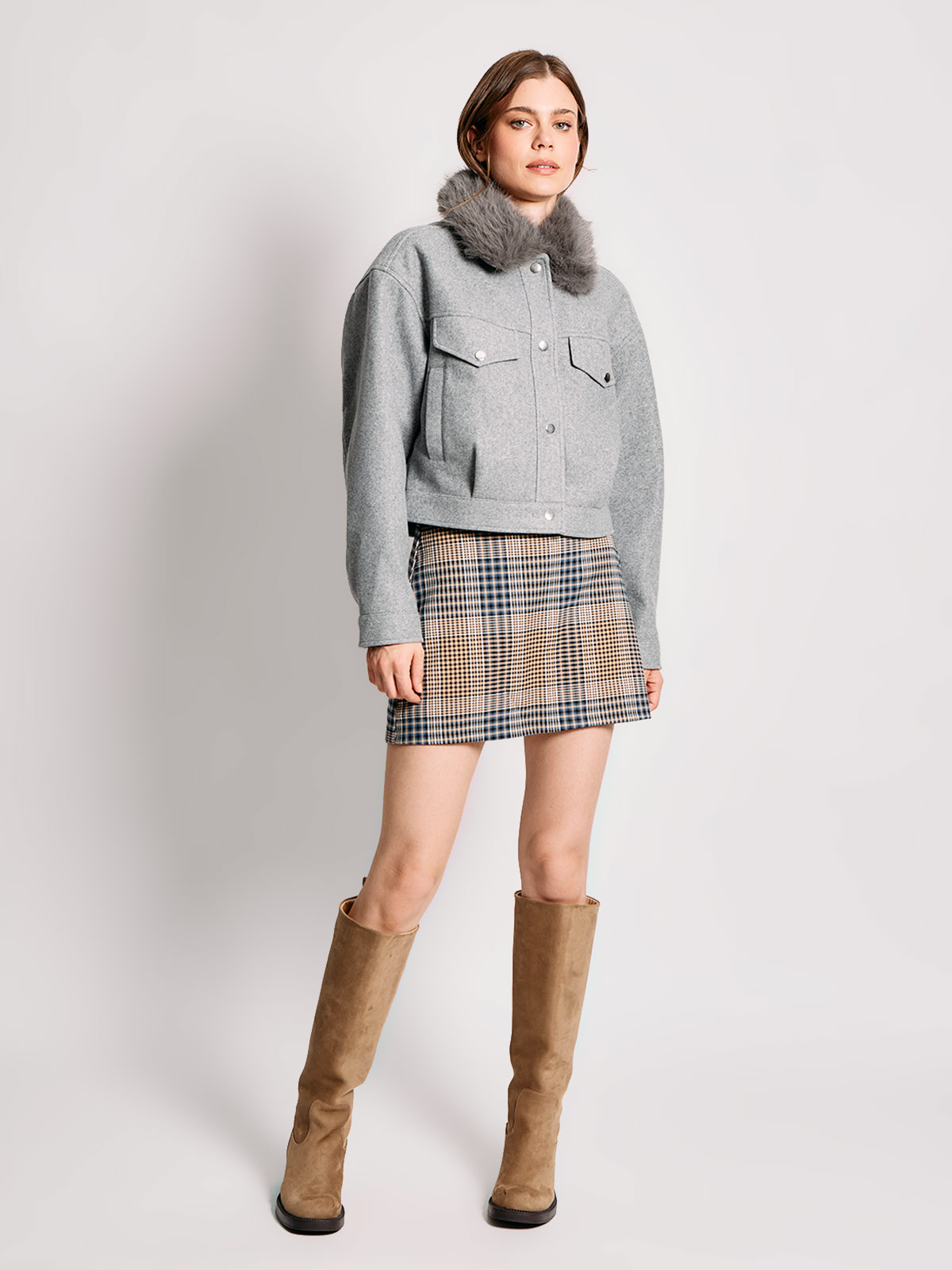 CHAQUETA MUJER INDEX CUELLO PIEL - 4