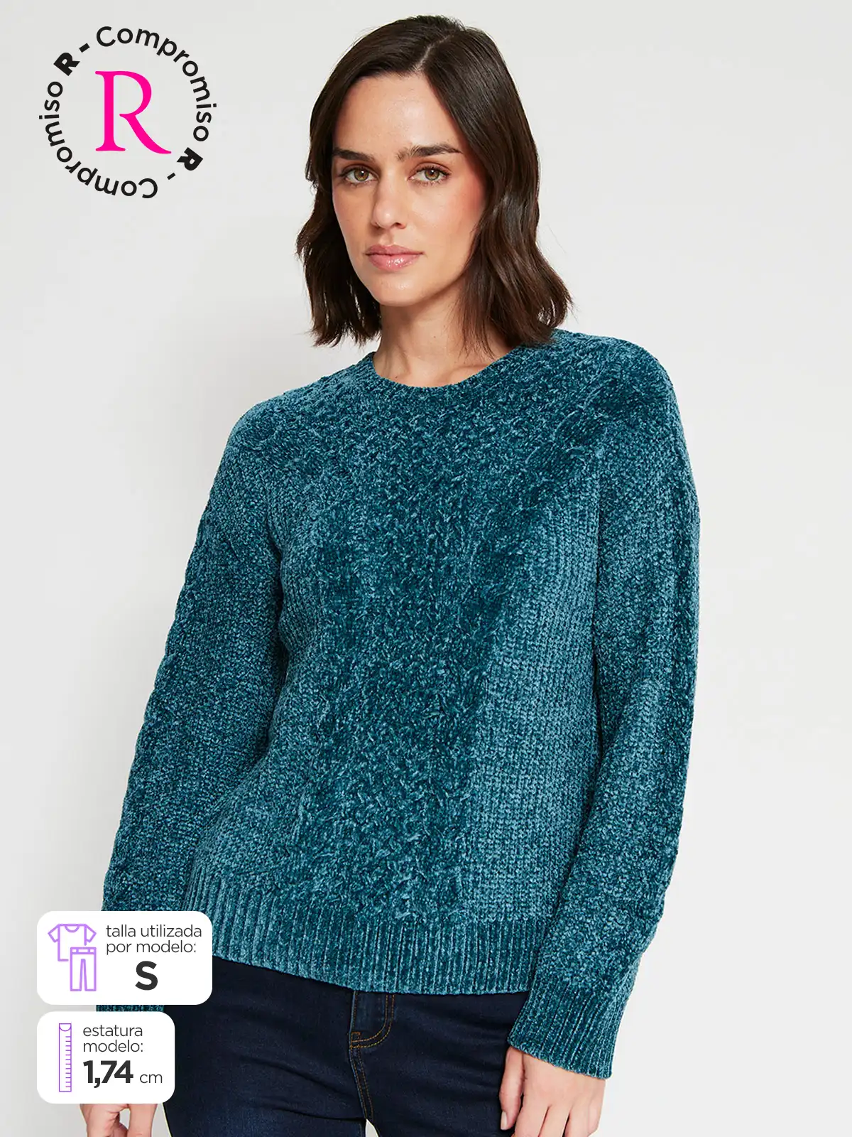 SWEATER MUJER REGATTA CUELLO REDONDO MANGA LARGA - 1