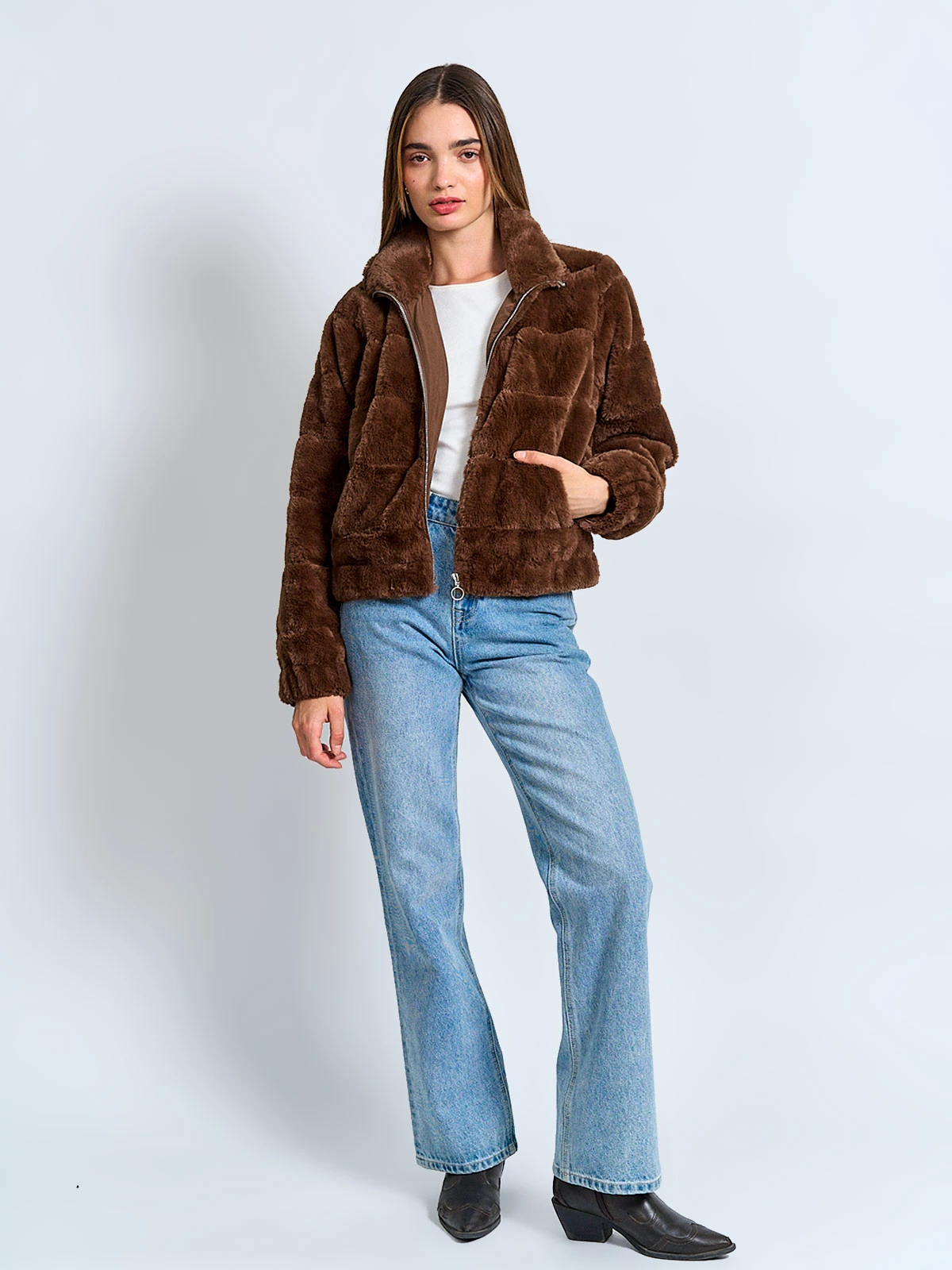 CHAQUETA MUJER INDEX PELUDA - 4