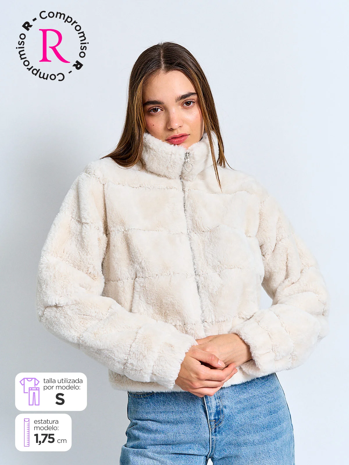 CHAQUETA MUJER INDEX PELUDA - 1