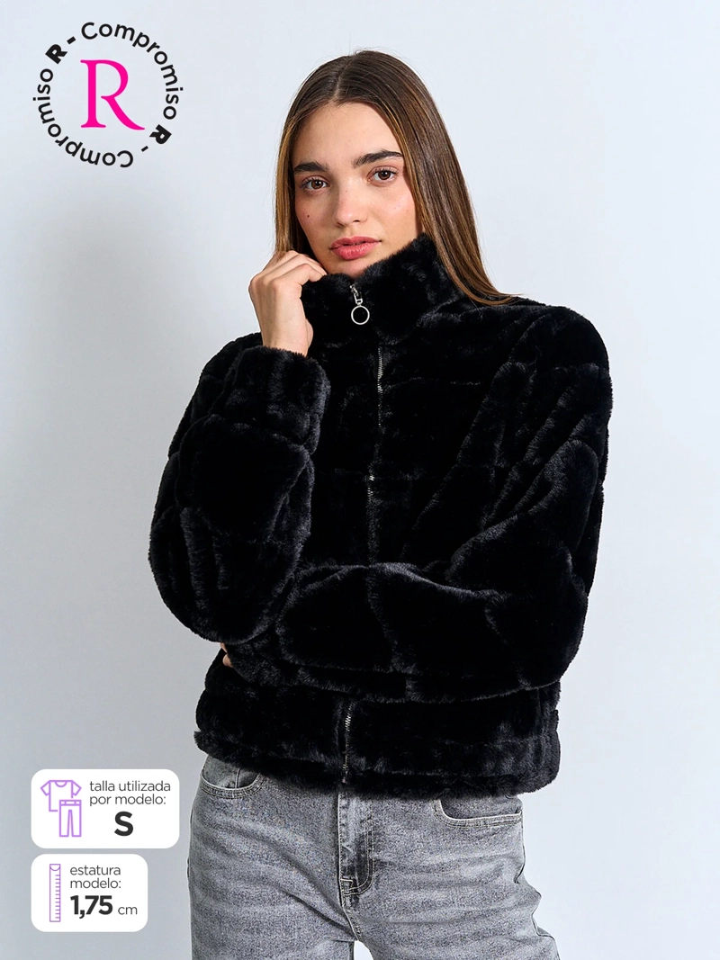 CHAQUETA MUJER INDEX PELUDA - 1