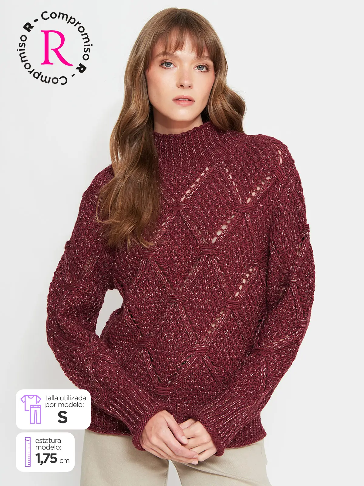 SWEATER MUJER TATIENNE ROMBOS - 1