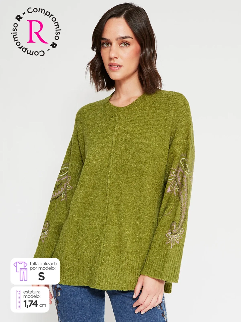 SWEATER MUJER TATIENNE BORDADO - 1