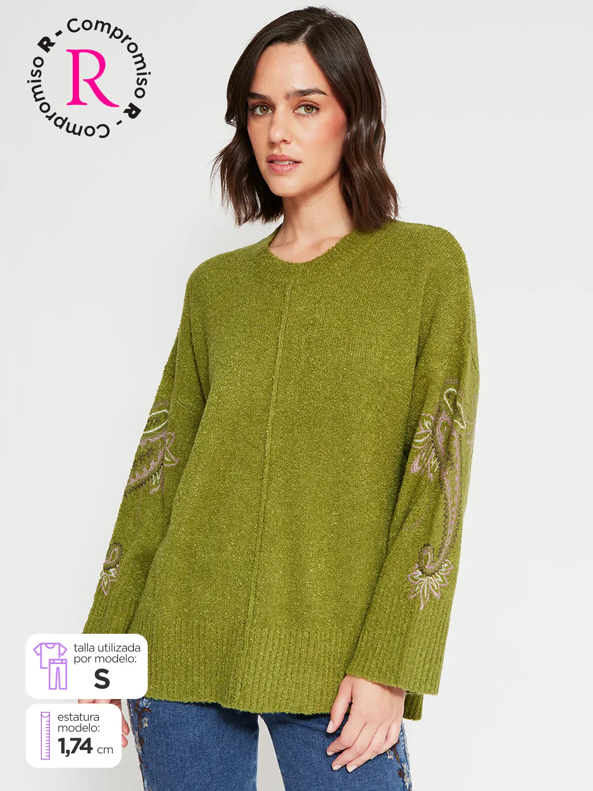 SWEATER MUJER TATIENNE BORDADO - 1