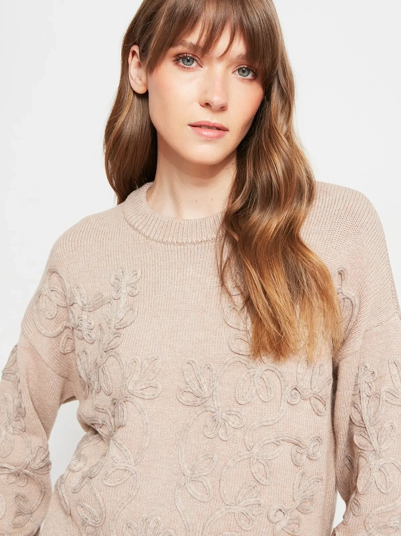 SWEATER MUJER TATIENNE CUELLO REDONDO - 3