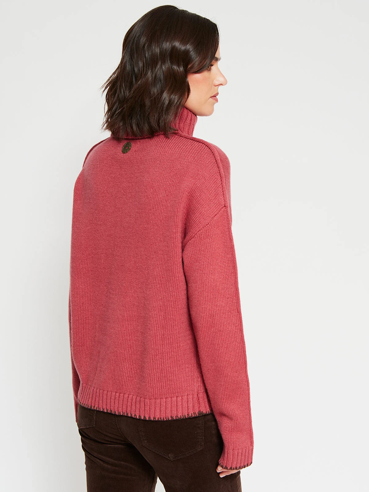 SWEATER MUJER TATIENNE LANA MERINO CUELLO BEATLE - 2