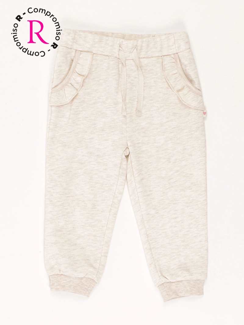 PANTALÓN DE BUZO NIÑA BABY HARVEST MIX TUL - 1