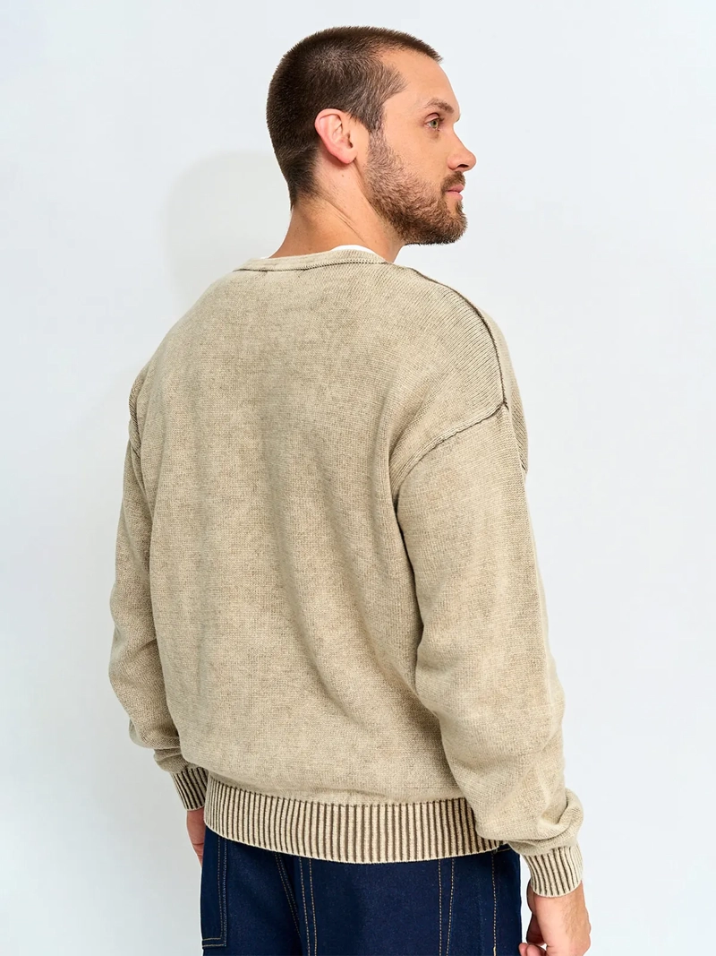 CARDIGAN HOMBRE INDEX ALGODÓN LAVADO - 2