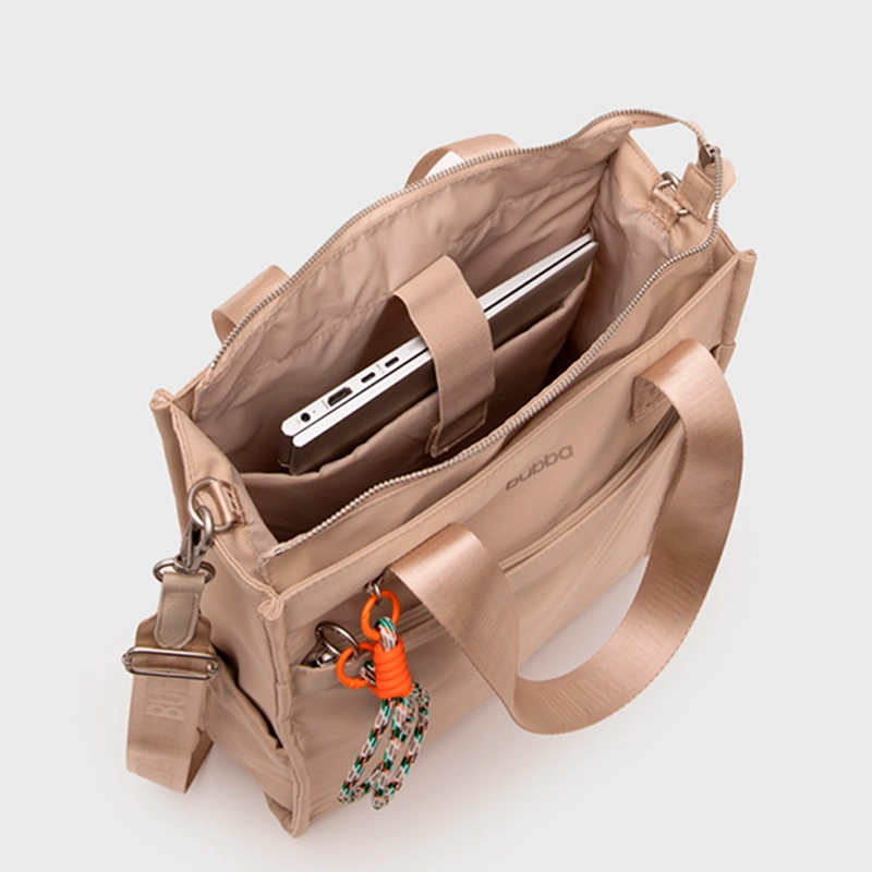 CARTERA TOTE BUBBA ONTARIO BEIGE - 5
