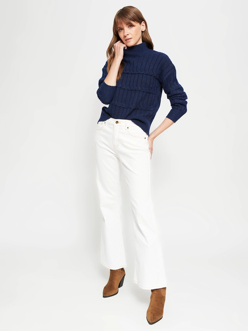 SWEATER MUJER REGATTA MANGA LARGA TRENZADO - 4