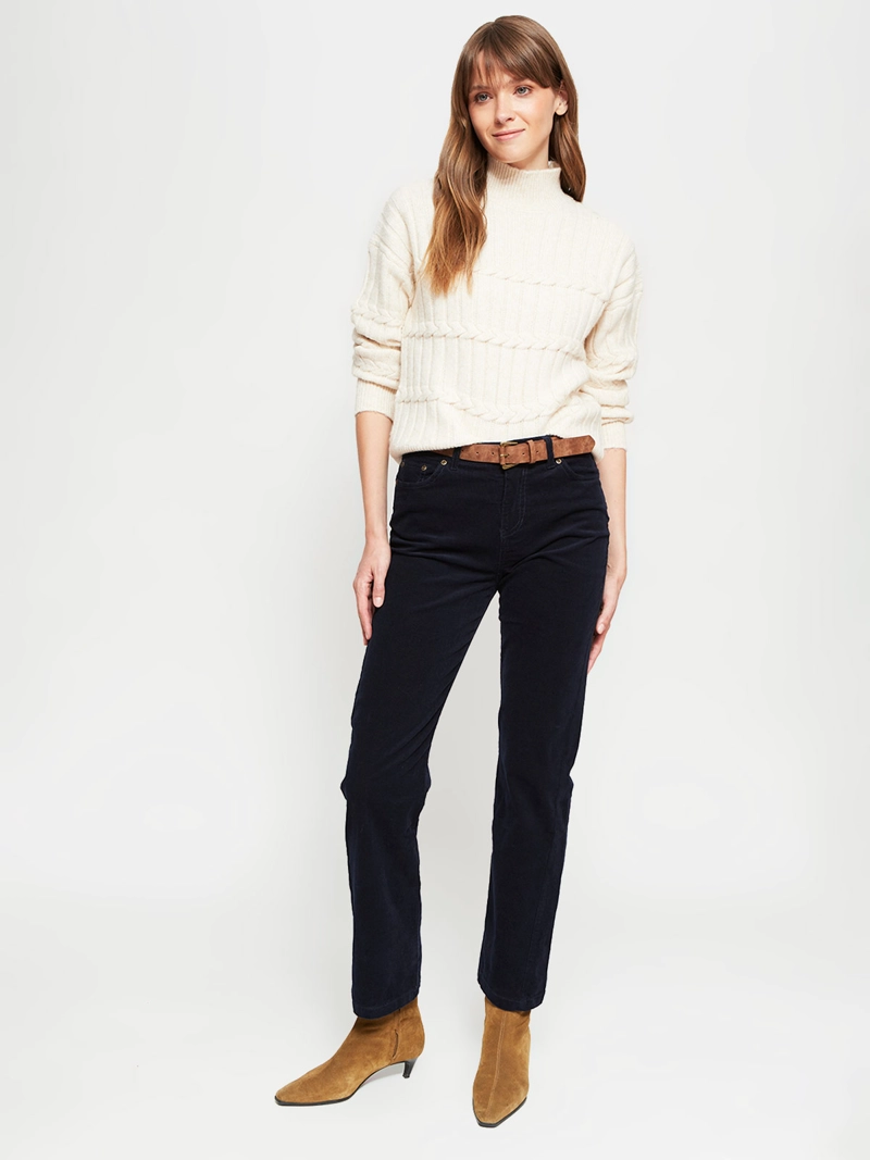 SWEATER MUJER REGATTA MANGA LARGA TRENZADO - 4