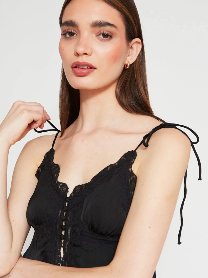 BLUSA MUJER INDEX SIN MANGAS LENCERO - 3