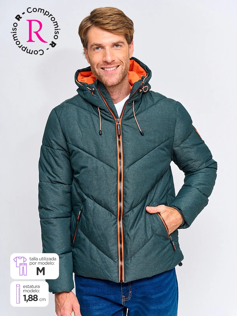 PARKA HOMBRE ROBERT LEWIS PUFFA GORRO - 1
