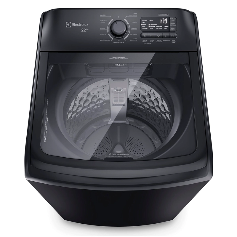 LAVADORA CARGA SUPERIOR ELECTROLUX LS22Y 22KG NEGRO - 4