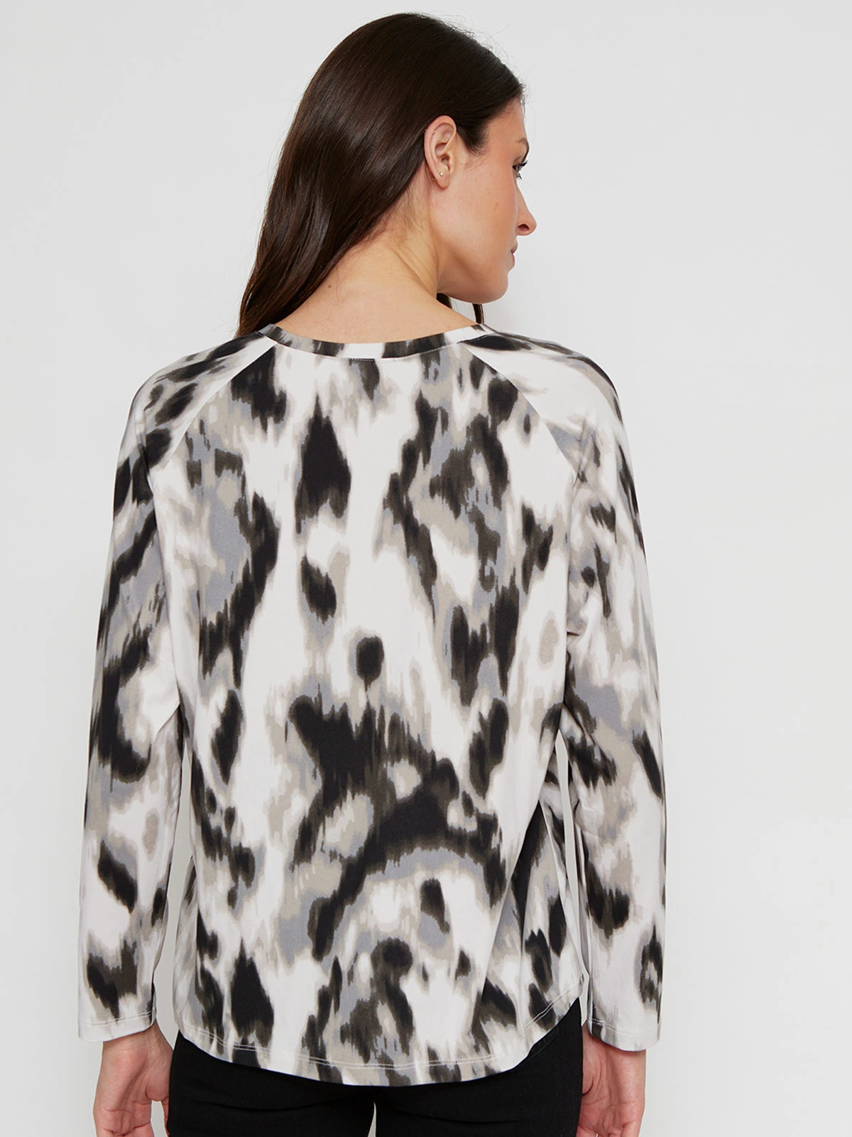 POLERA MUJER AZIZ MANGA LARGA ESTAMPADA - 2