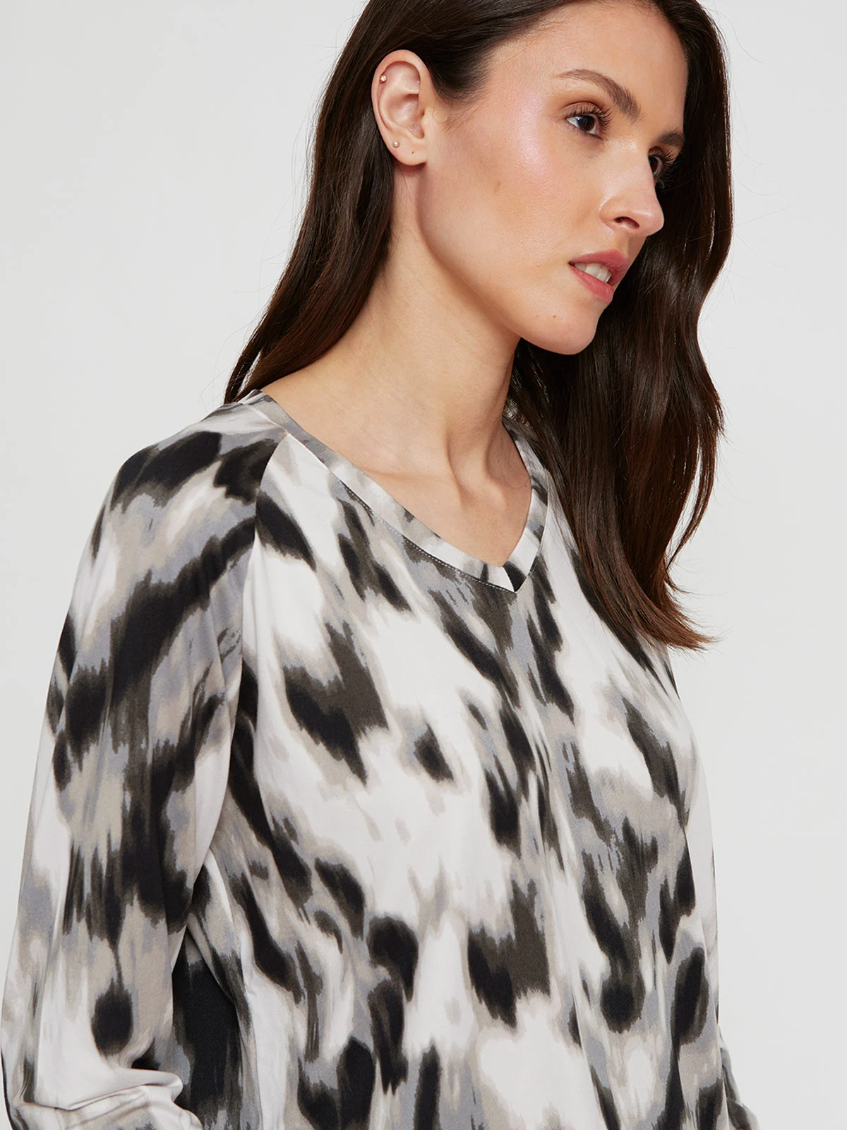 POLERA MUJER AZIZ MANGA LARGA ESTAMPADA - 3