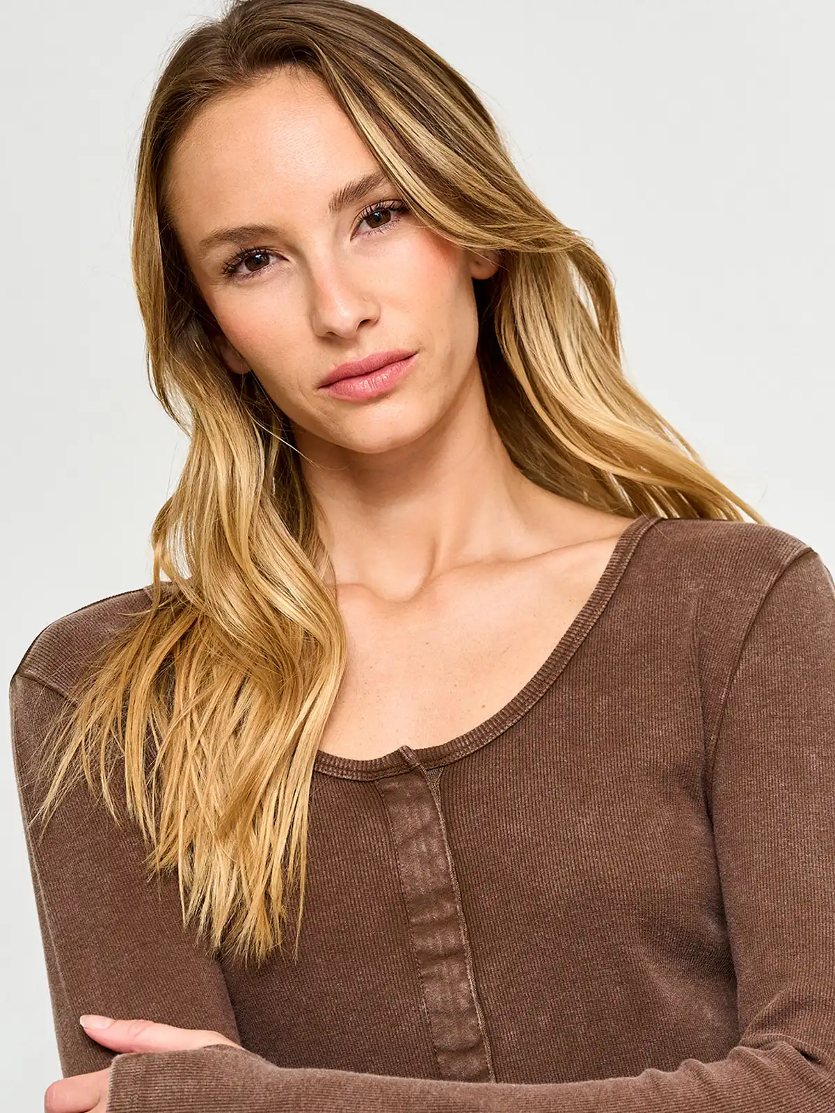 POLERA MUJER BARBADOS ALGODÓN LAVADA - 3
