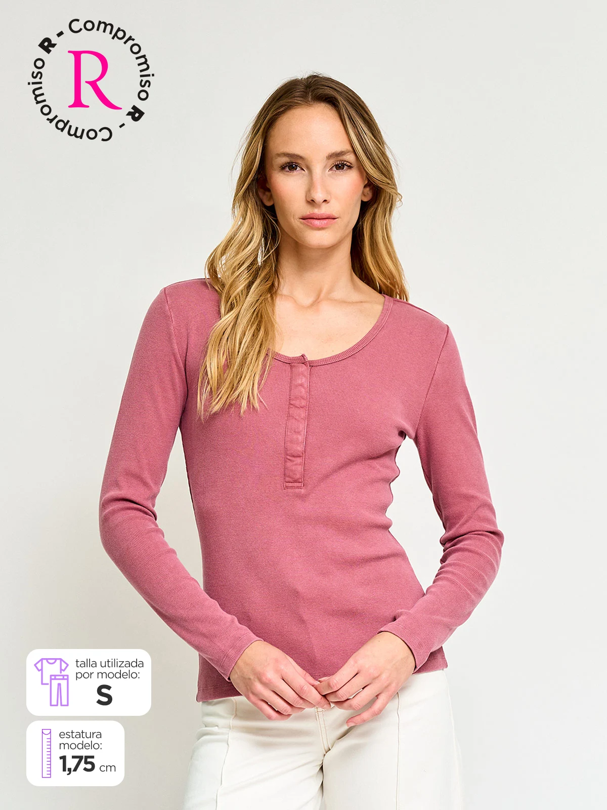 POLERA MUJER BARBADOS ALGODÓN LAVADA - 1
