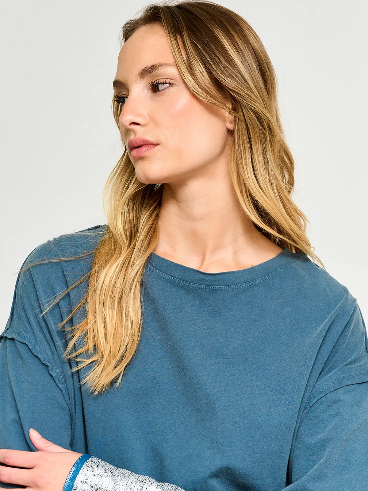 POLERA MUJER BARBADOS ALGODÓN LENTEJUELAS - 3