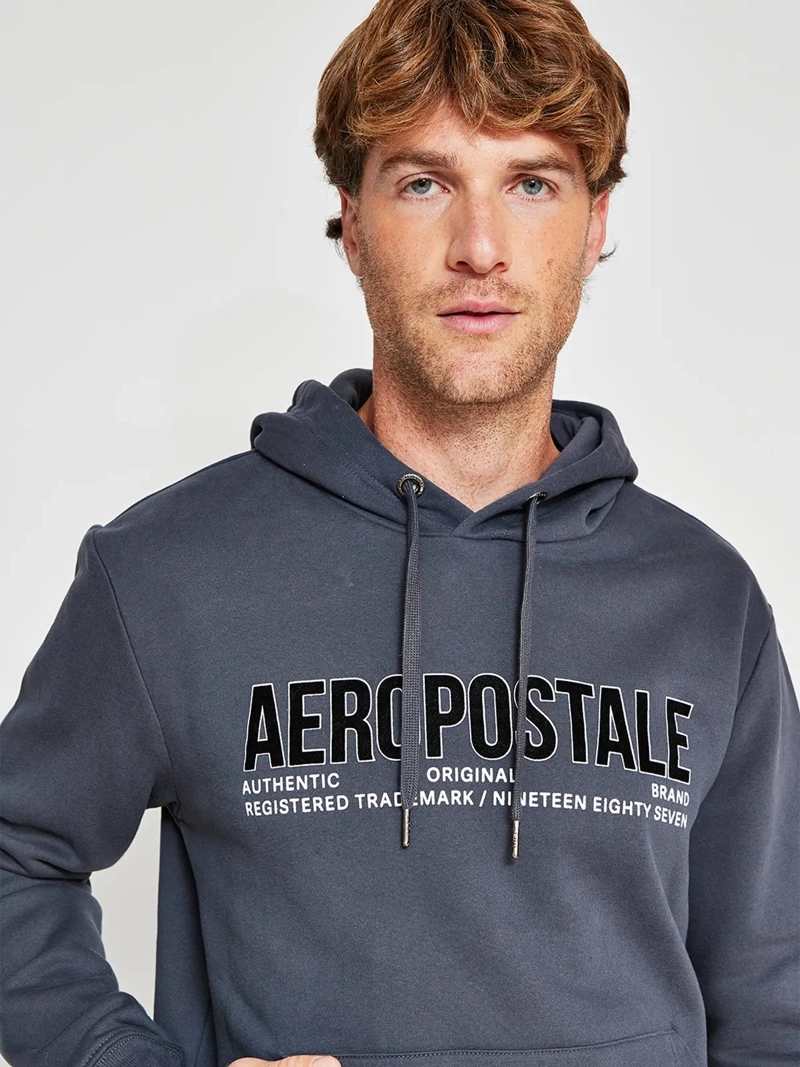 POLERÓN HOMBRE AEROPOSTALE ALGODÓN ESTAMPADO CAPUCHA - 3