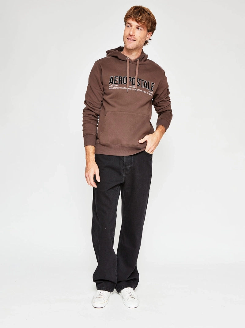 POLERÓN HOMBRE AEROPOSTALE ALGODÓN ESTAMPADO CAPUCHA - 4
