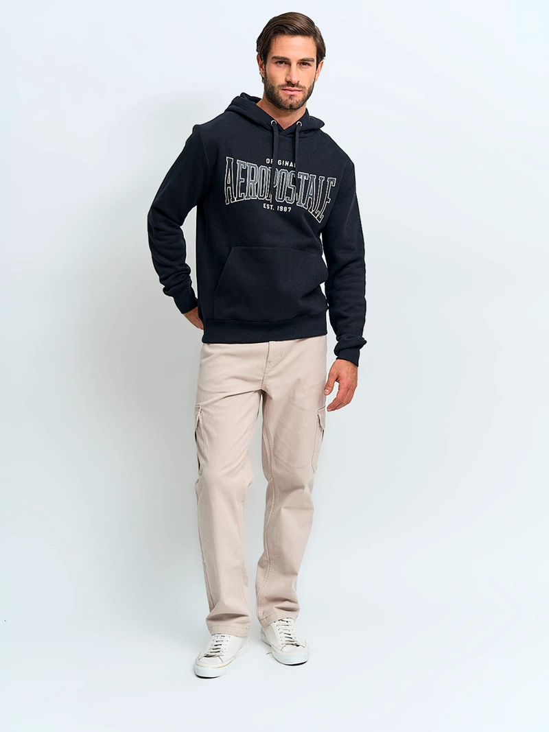 POLERÓN HOMBRE AEROPOSTALE ALGODÓN GORRO ESTAMPADO - 4