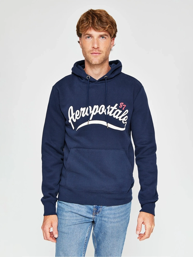 POLERÓN HOMBRE AEROPOSTALE ALGODÓN ESTAMPADO CAPUCHA - 1