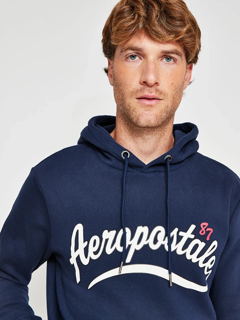 POLERÓN HOMBRE AEROPOSTALE ALGODÓN ESTAMPADO CAPUCHA - 3