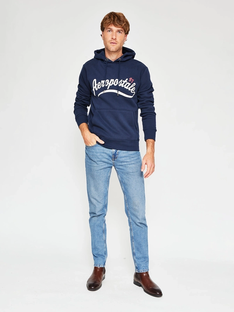 POLERÓN HOMBRE AEROPOSTALE ALGODÓN ESTAMPADO CAPUCHA - 4
