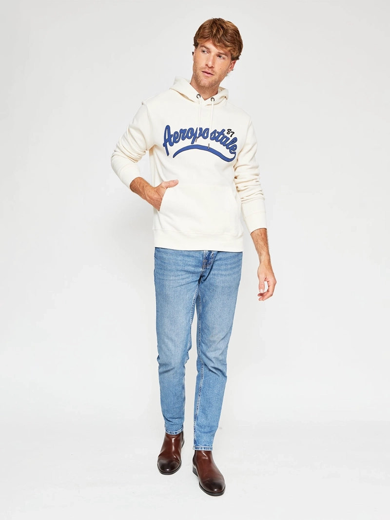 POLERÓN HOMBRE AEROPOSTALE ALGODÓN ESTAMPADO CAPUCHA - 4