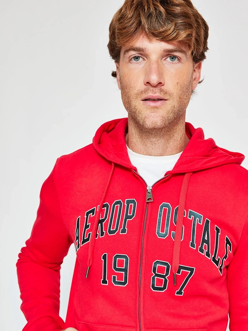 POLERÓN HOMBRE AEROPOSTALE ALGODÓN ESTAMPADO CIERRE - 3