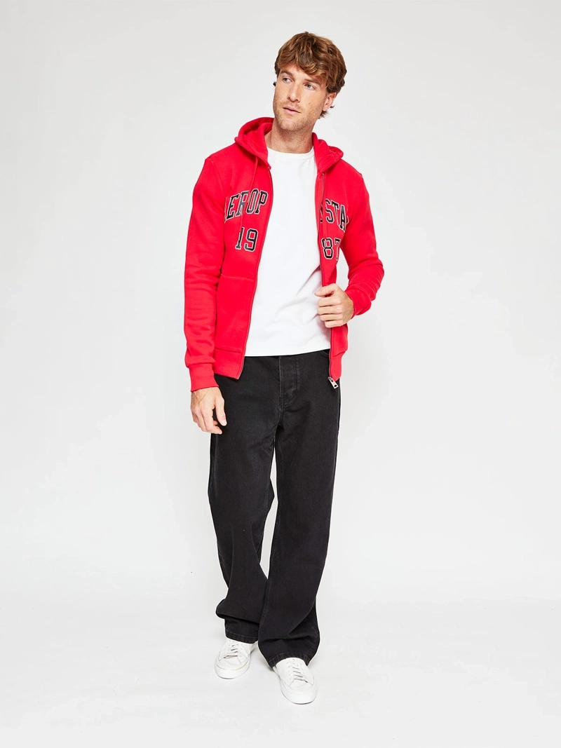 POLERÓN HOMBRE AEROPOSTALE ALGODÓN ESTAMPADO CIERRE - 4