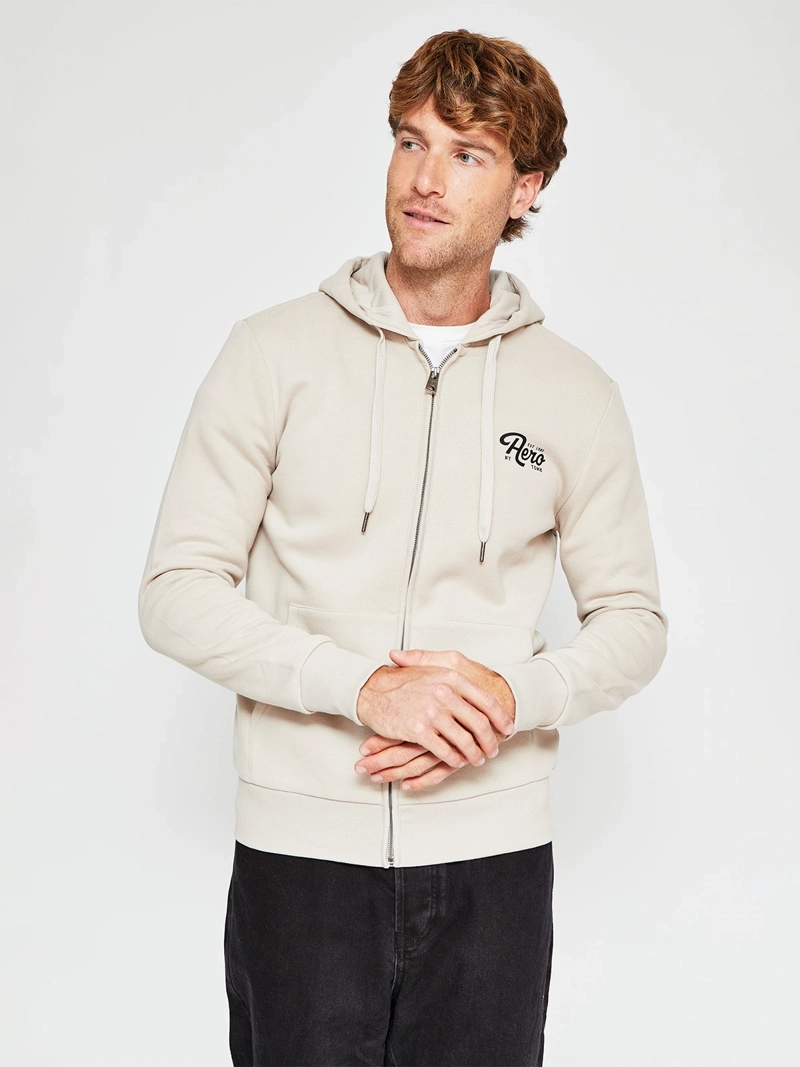 POLERÓN HOMBRE AEROPOSTALE ALGODÓN ESTAMPADO CIERRE - 1