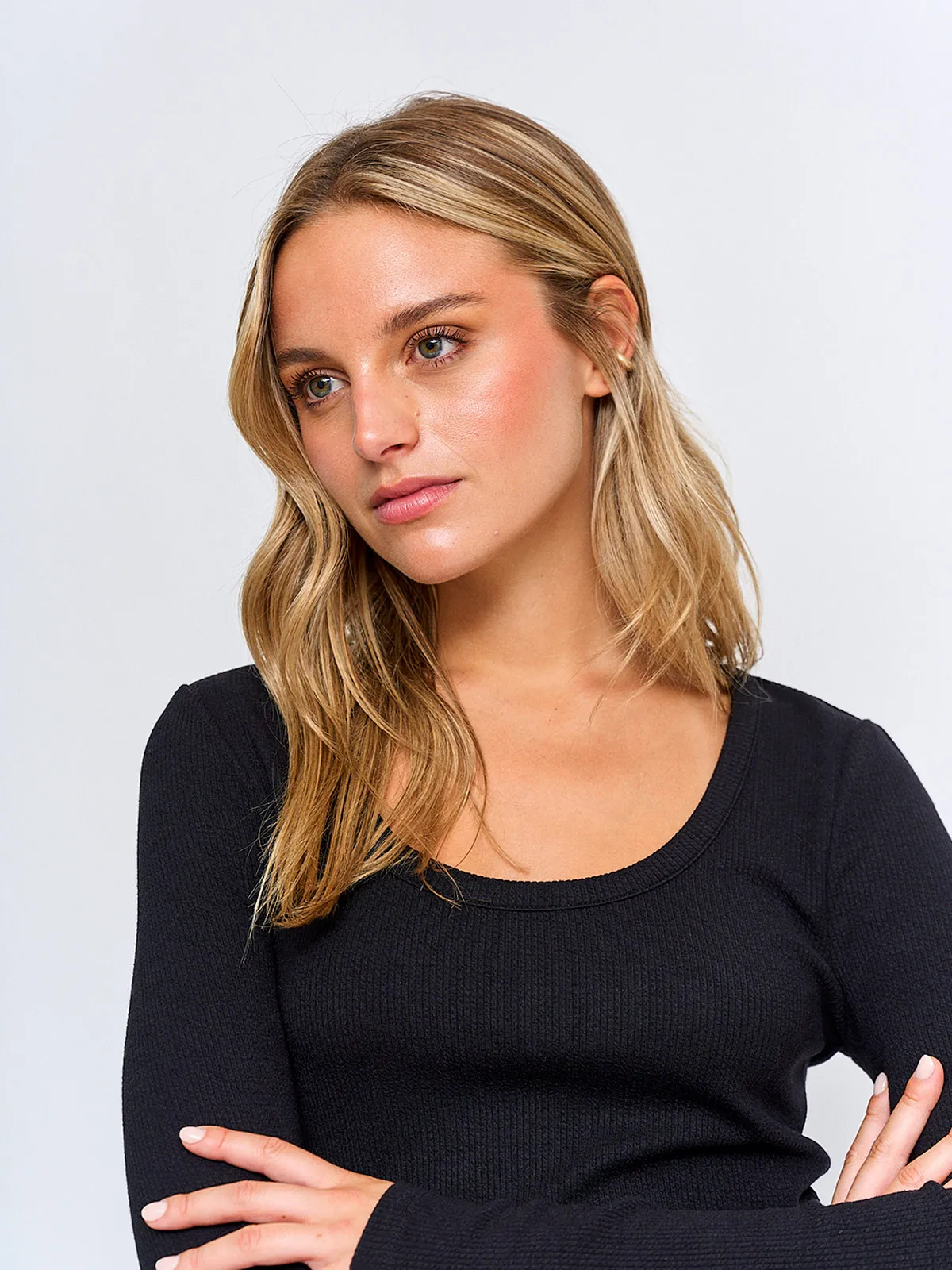 POLERA MUJER INDEX MANGA LARGA BÁSICA - 3
