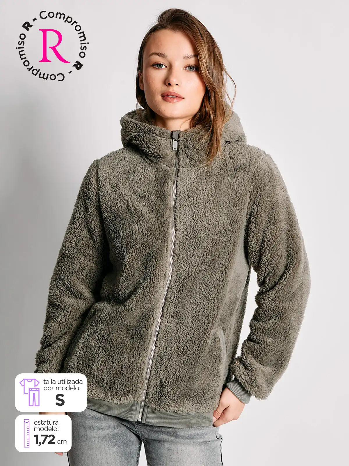 POLERÓN MUJER INDEX MANGA LARGA SHERPA - 1