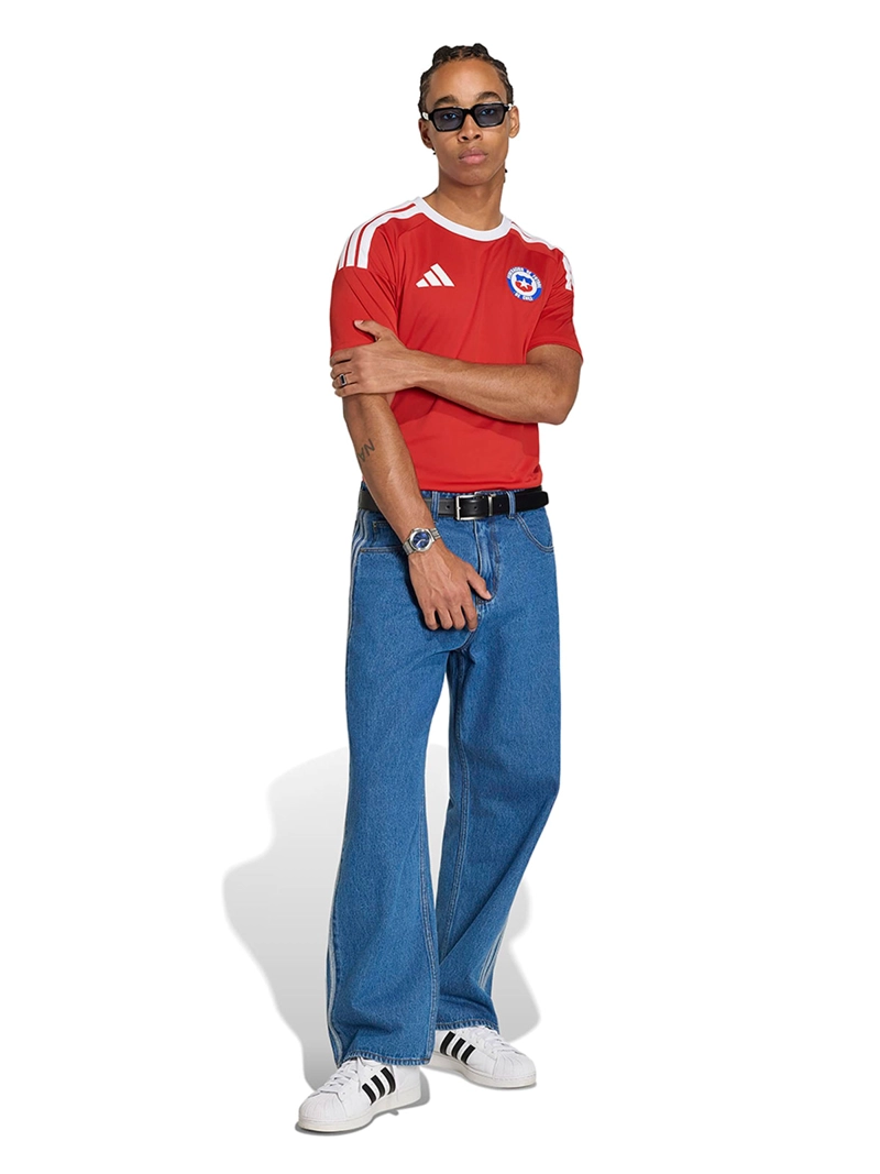 CAMISETA HOMBRE ADIDAS CHILE 26 FAN ROJO - 1