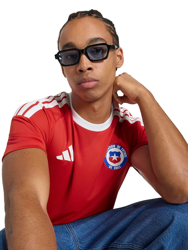CAMISETA HOMBRE ADIDAS CHILE 26 FAN ROJO - 4