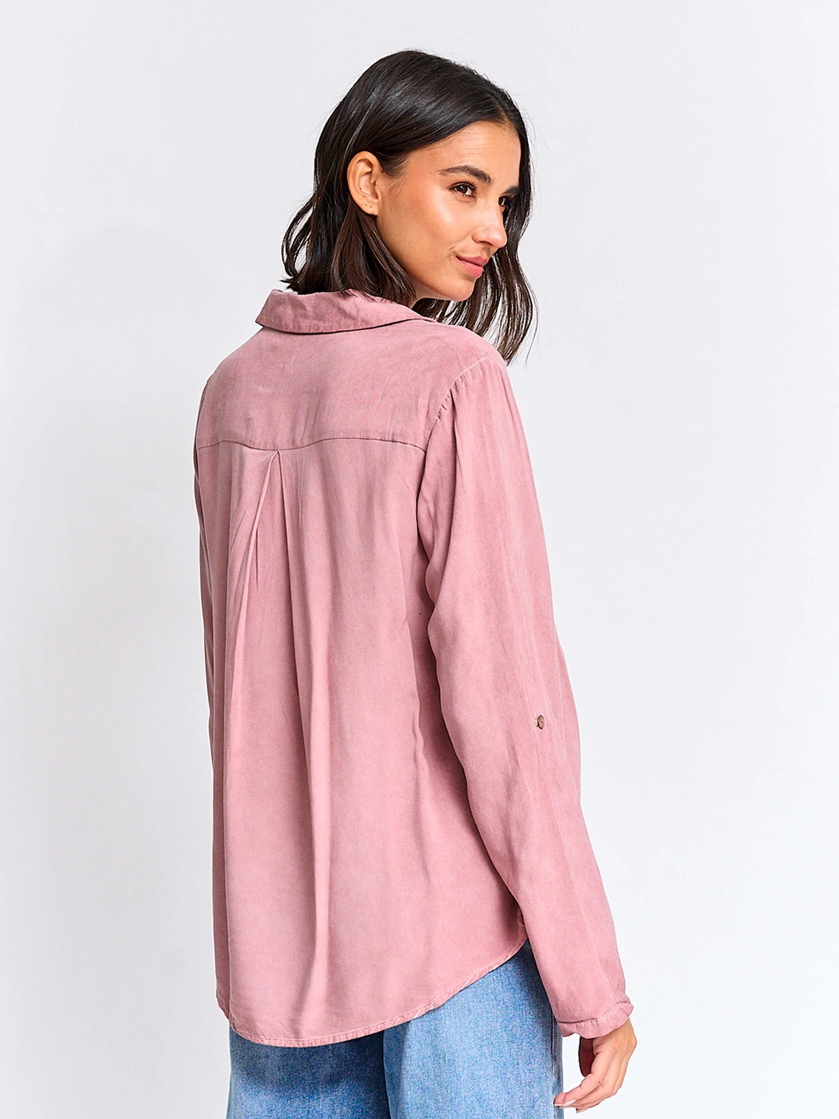 BLUSA MUJER TATIENNE CUELLO CAMISERO MANGA LARGA LENTEJUELAS - 2