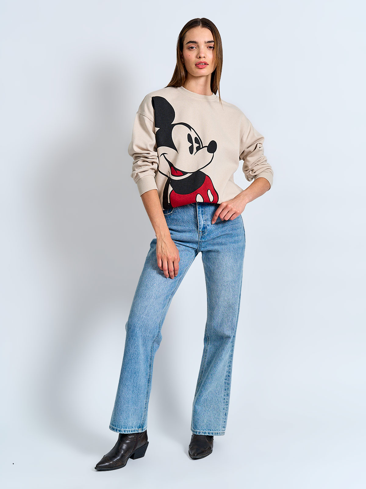 POLERÓN  MUJER INDEX ALGODÓN MANGA LARGA MICKEY - 4