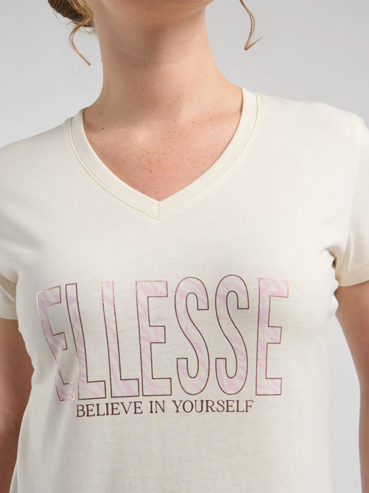 POLERA MUJER ELLESSE AMPARO CREMA - 3