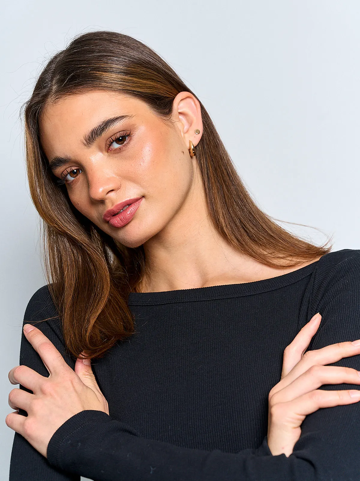 POLERA MUJER INDEX ALGODÓN MANGA LARGA BÁSICA - 3