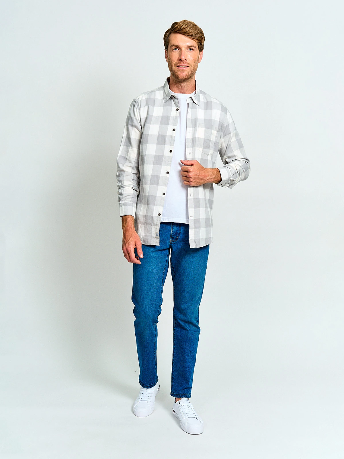 CAMISA HOMBRE REGATTA ALGODÓN MANGA LARGA FRANELA - 4