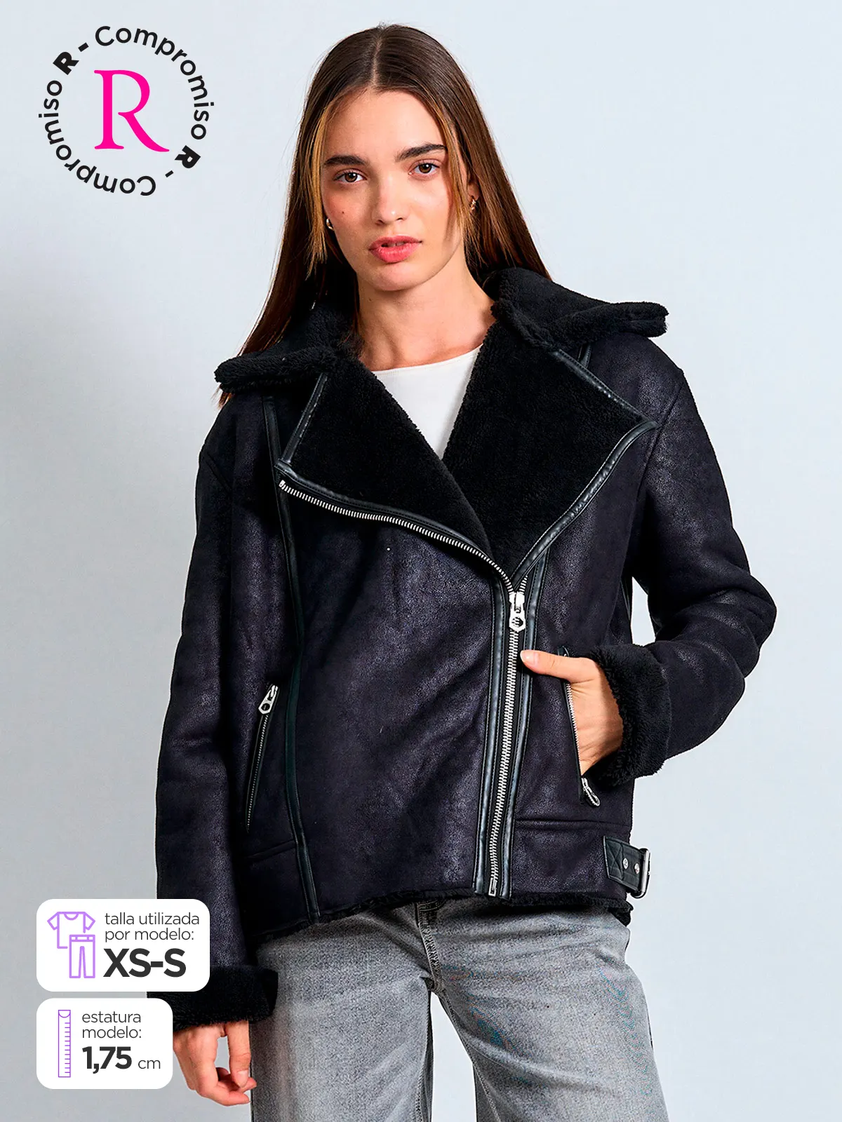 CHAQUETA MUJER INDEX LARGA BONDEADA - 1