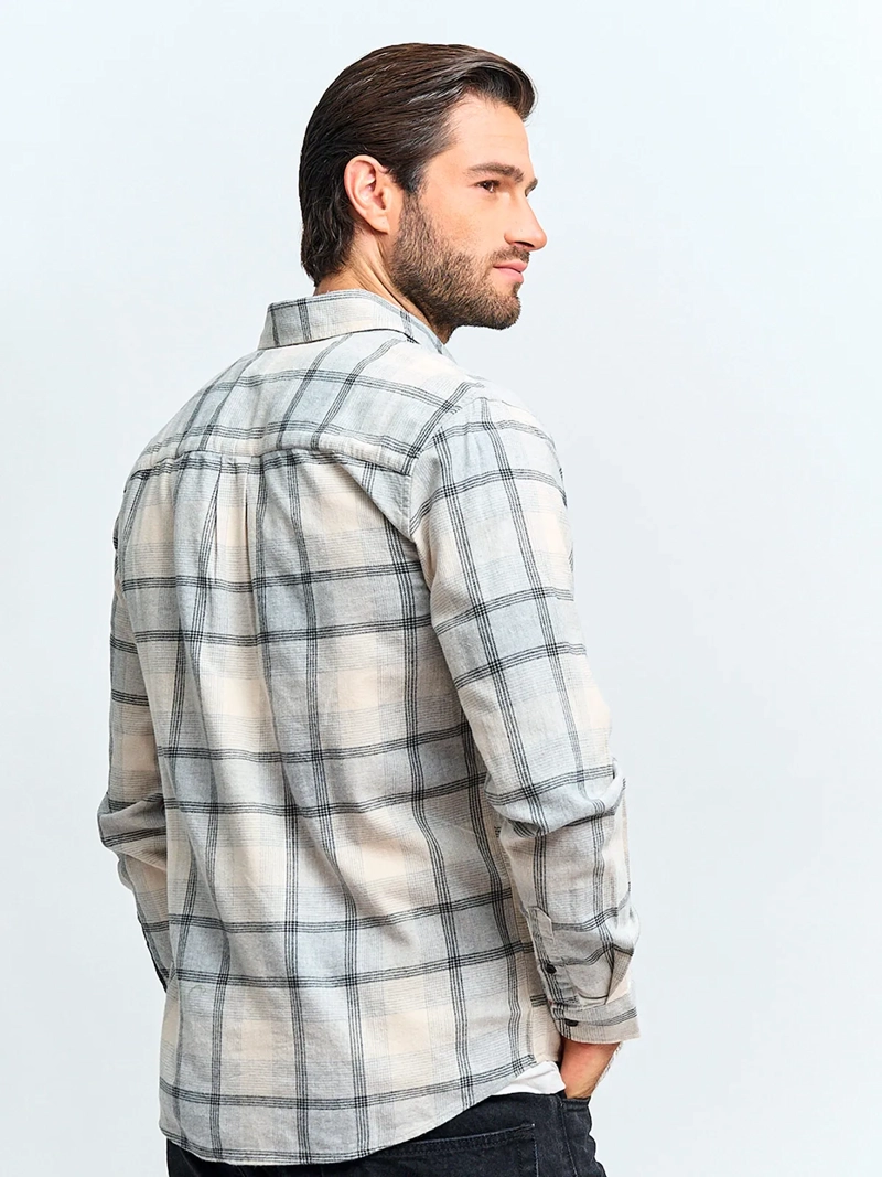 CAMISA HOMBRE PEPE JEANS ALGODÓN MANGA LARGA FRANELA - 2