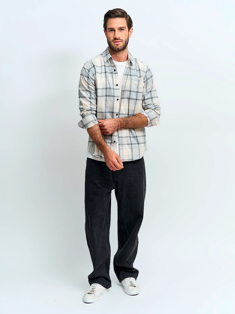 CAMISA HOMBRE PEPE JEANS ALGODÓN MANGA LARGA FRANELA - 4