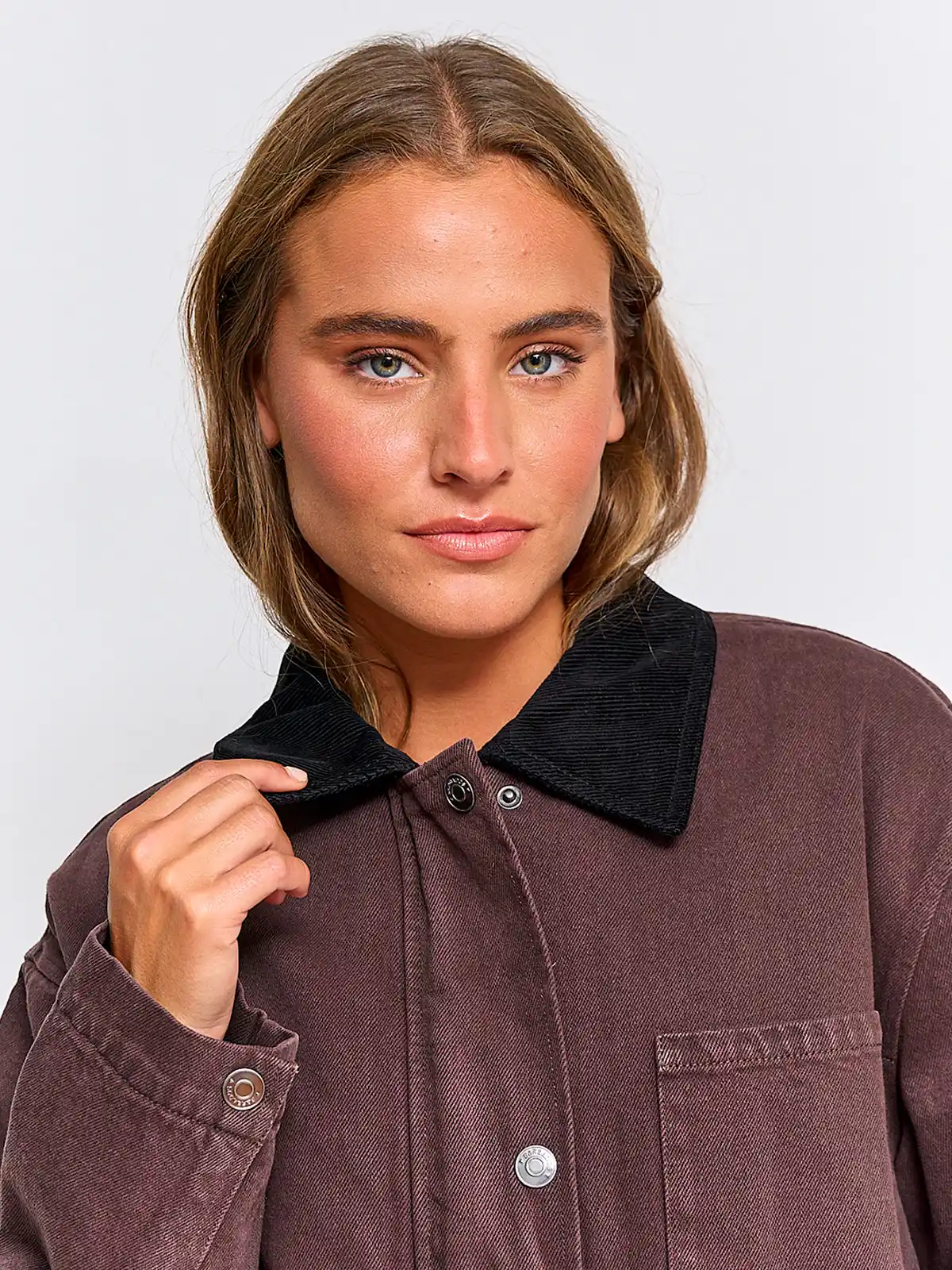CHAQUETA MUJER BARBADOS ALGODÓN CUELLO COTELÉ - 3
