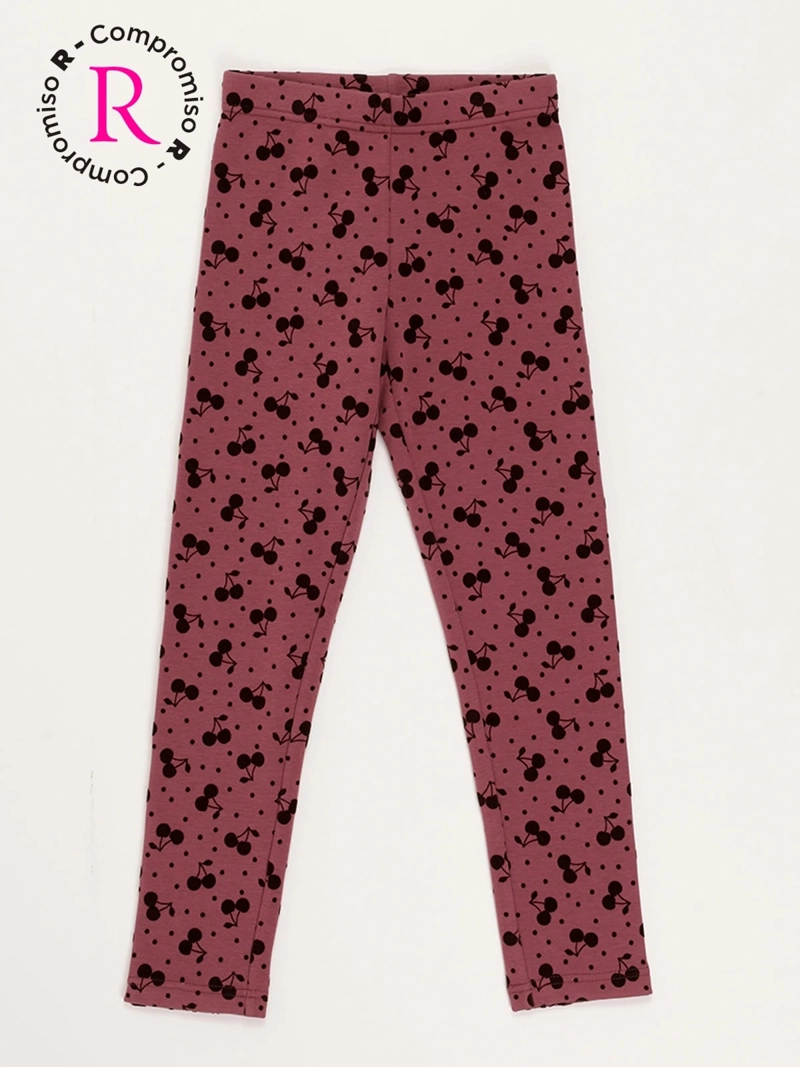 CALZA NIÑA HARVEST ESTAMPADA POLAR INTERIOR
