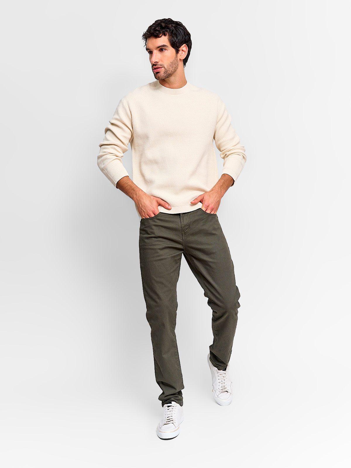 SWEATER HOMBRE INDEX ALGODÓN CUELLO REDONDO - 4