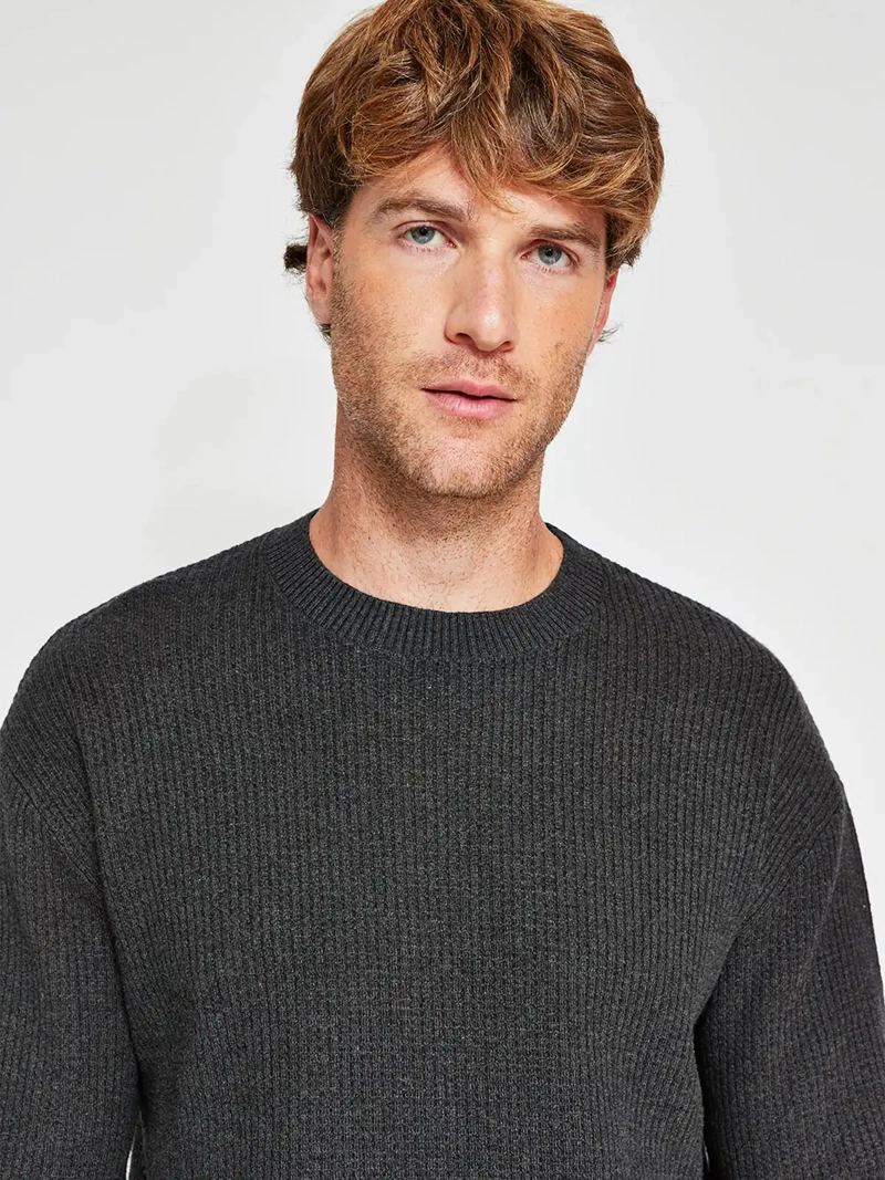 SWEATER HOMBRE INDEX ALGODÓN CUELLO REDONDO - 3